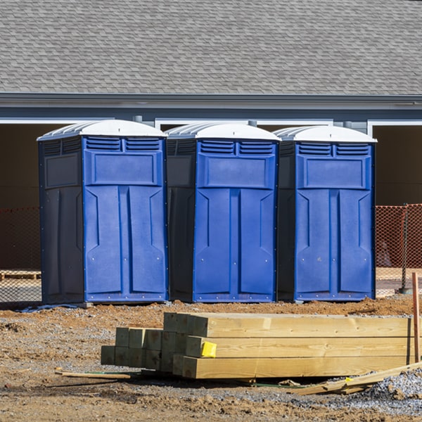 is there a specific order in which to place multiple portable toilets in Wakonda